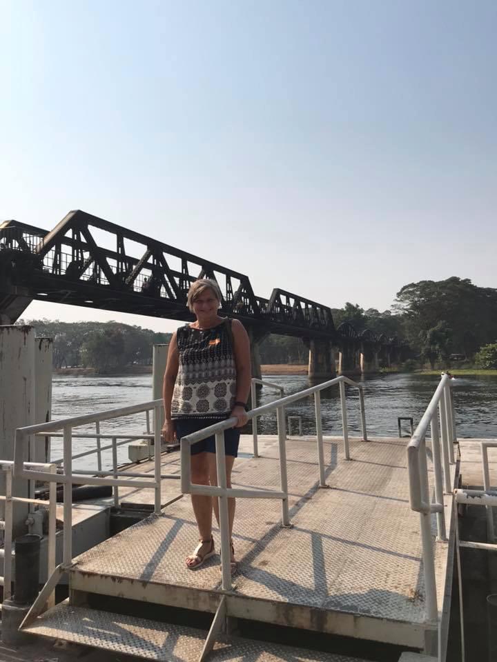 Bron över floden Kwai i nuvarande Thailand. 