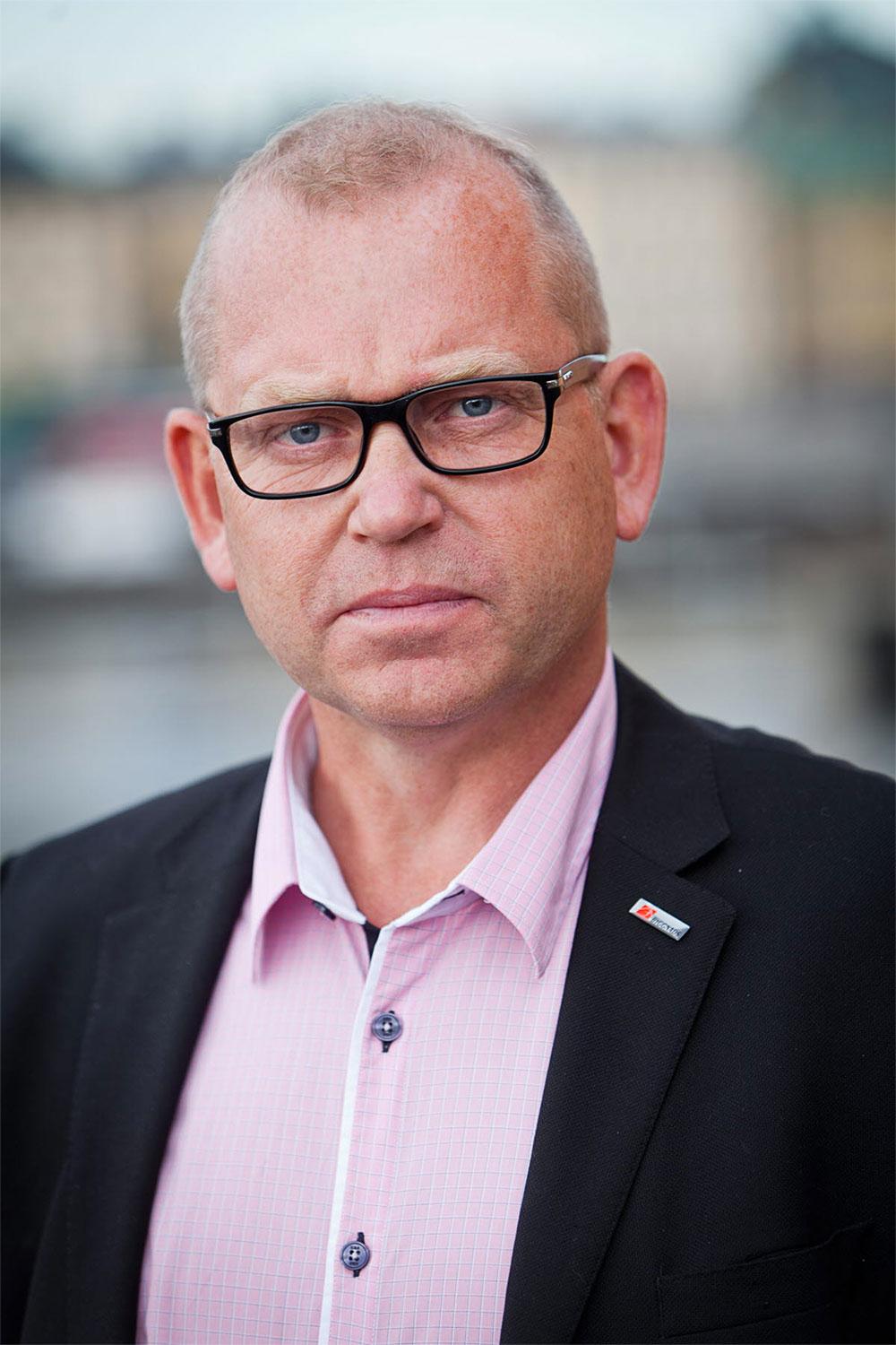Byggnads ordförande Johan Lindholm.