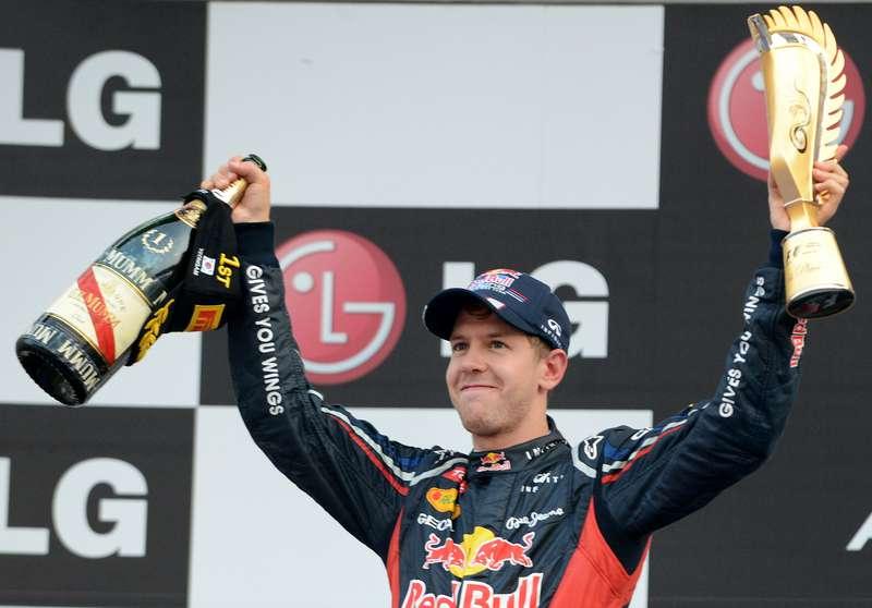 Sebastian Vettel vann igen – och leder nu med sex poäng.