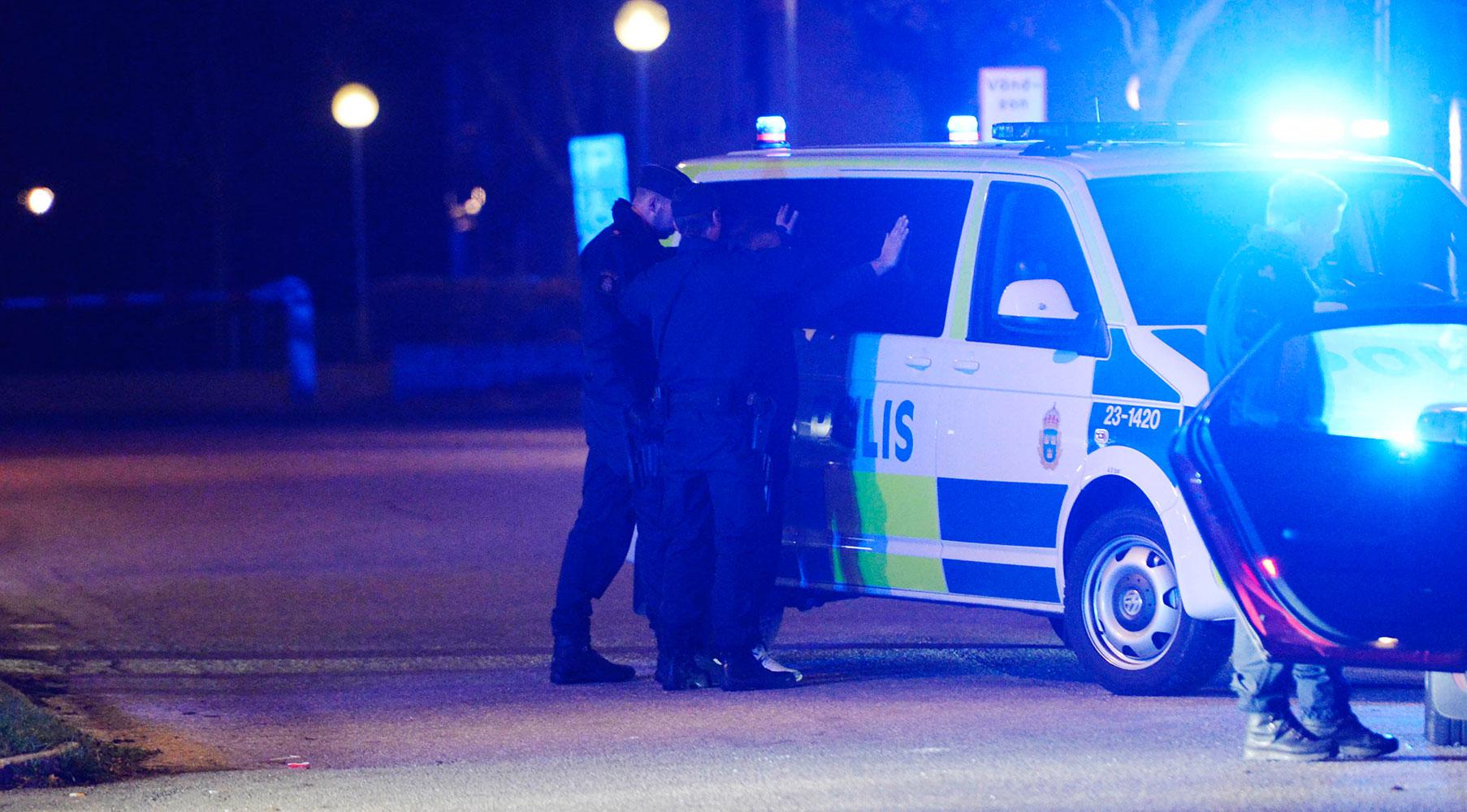 Polispådrag i Örebro.