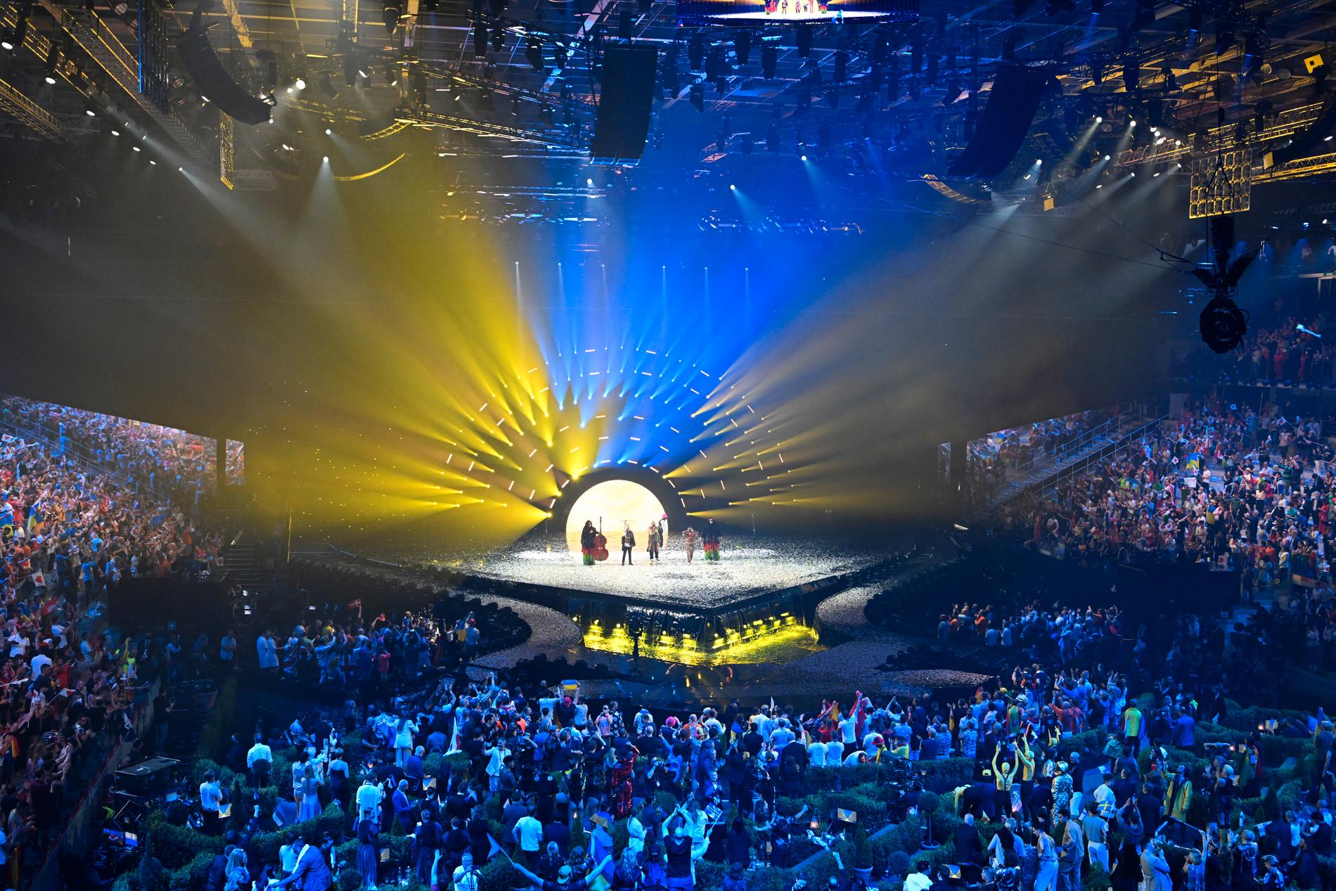 Ukrainas Kalush Orchestra vann lördagens final i Eurovision Song Contest.