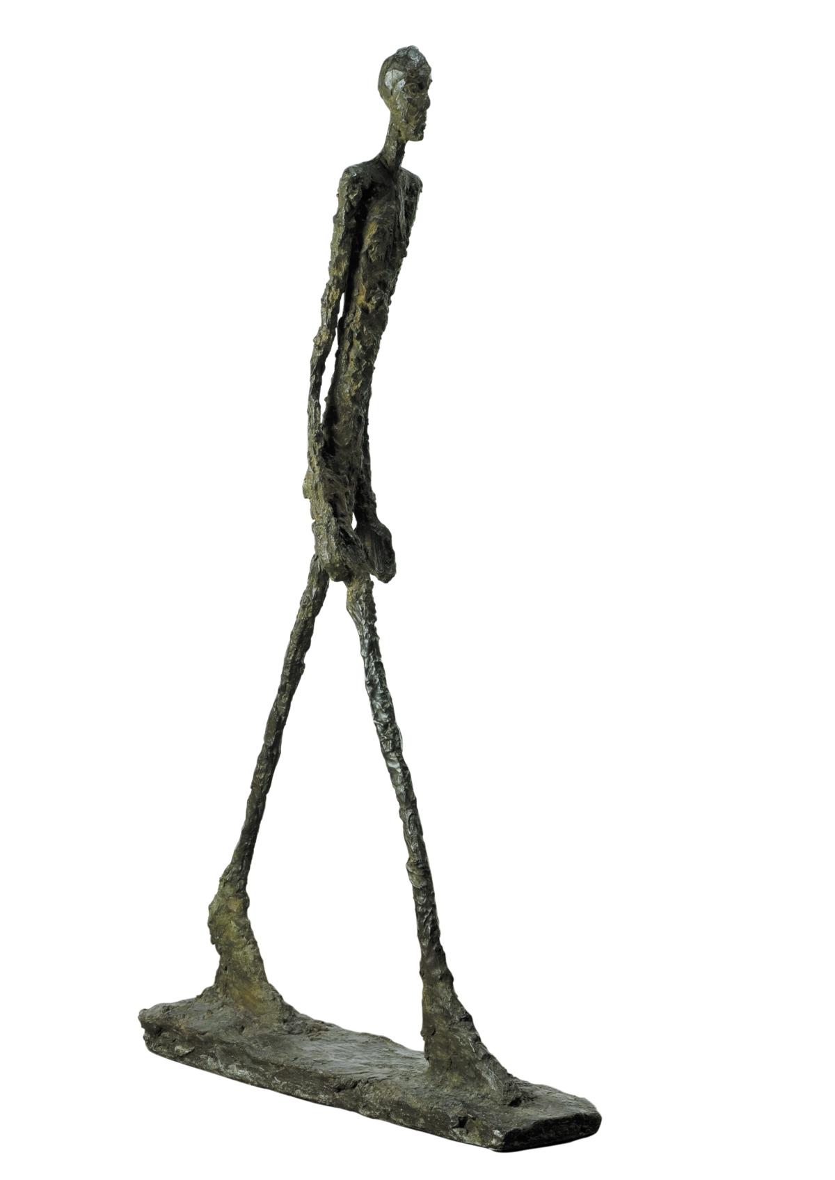 Alberto Giacometti: ”Gående man”, 1960. Skulptur i brons, Louisiana, Humlebæk.