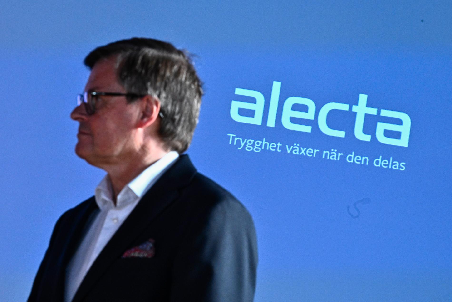 Överstyrelsens ordförande Kenneth Bengtsson på Alectas överstyrelsemöte den 20 april.