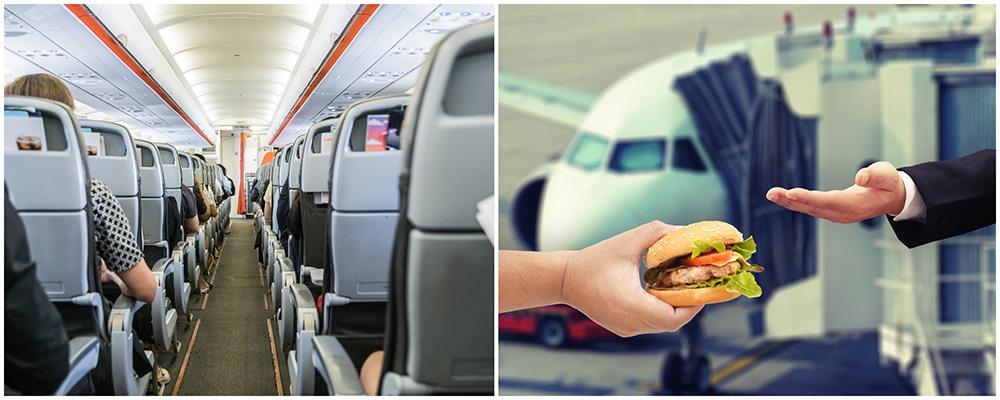 Flygkaptenen Matthew Hoshor efter att ha köpt hamburgare till alla passagerare ombord. Bilden är en genrebild. 