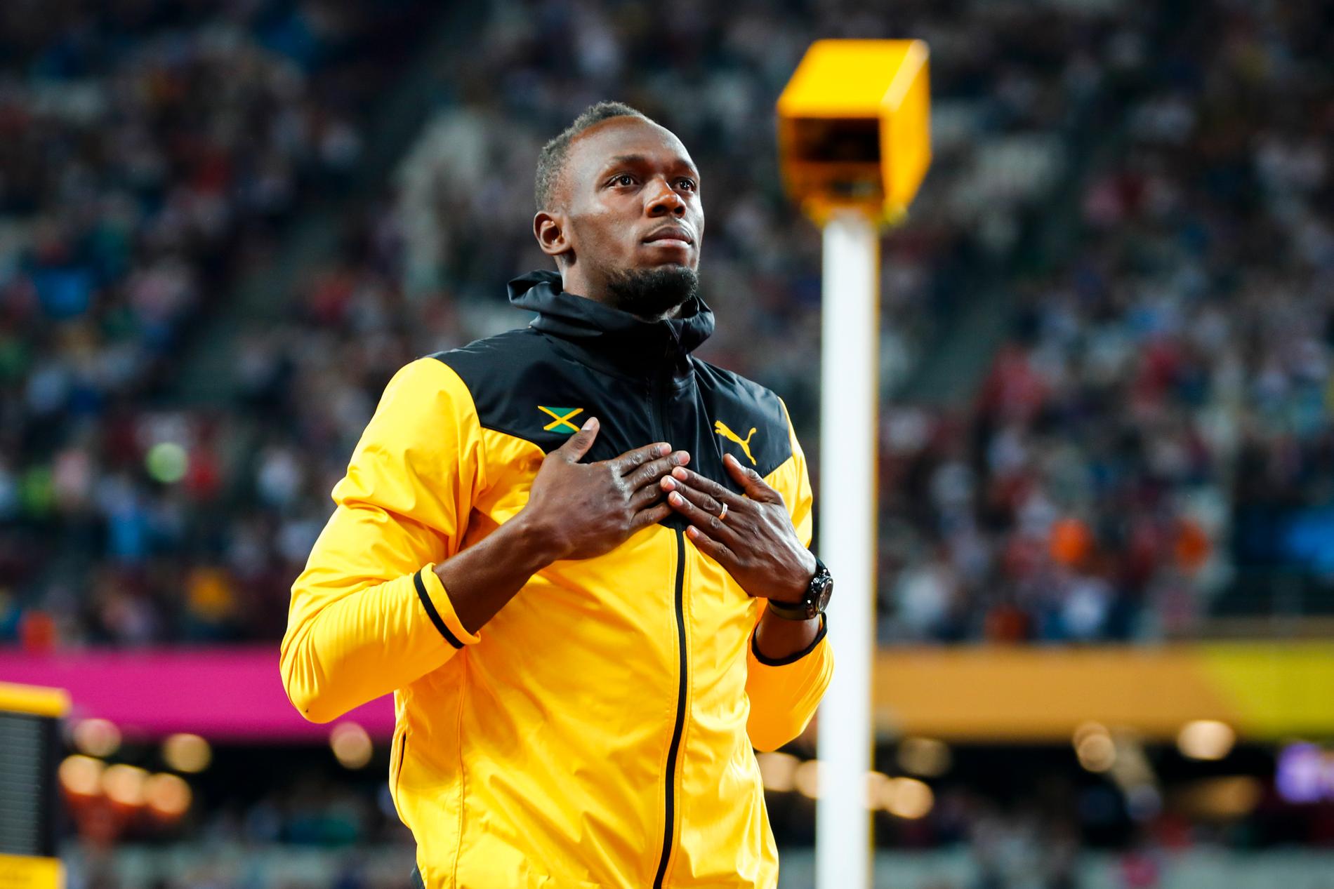 Usain Bolt under VM i friidrott 2017.