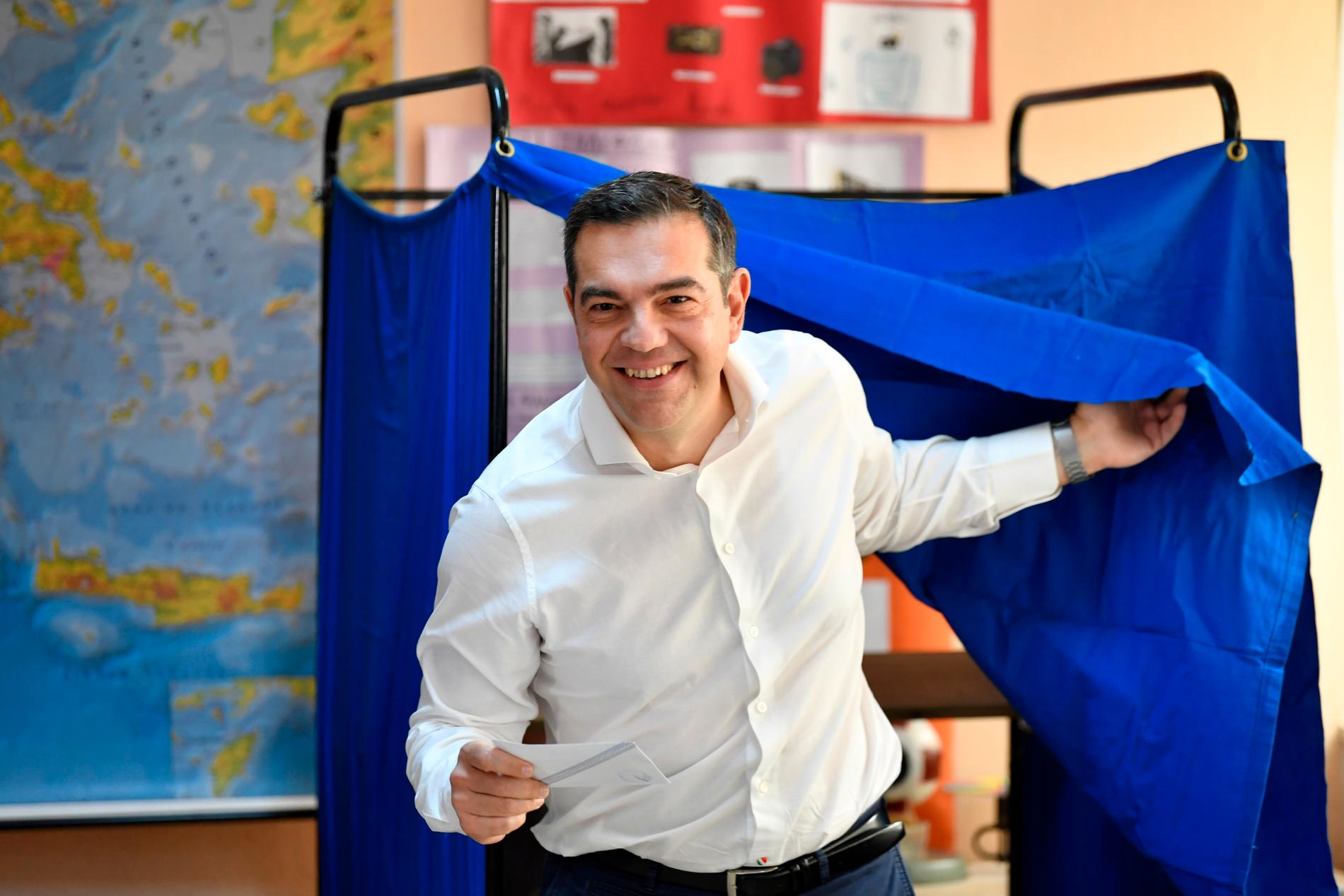 Tsipras hoppas på en comeback på premiärministerposten.