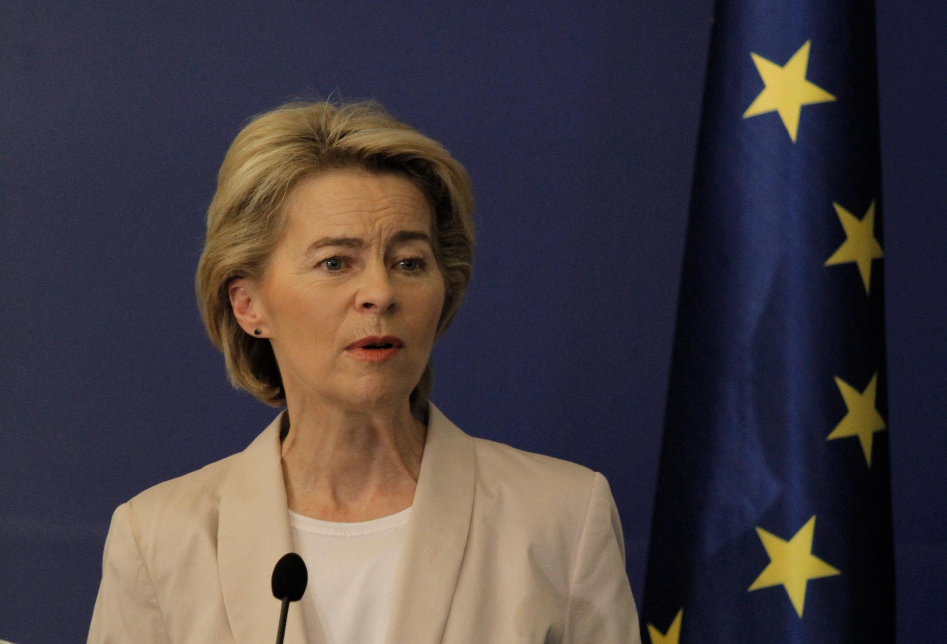 Tillträdande EU-kommissionsordföranden Ursula von der Leyen. Arkivbild.