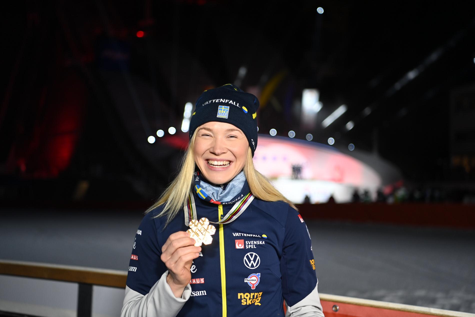 Jonna Sundling med guldmedaljen