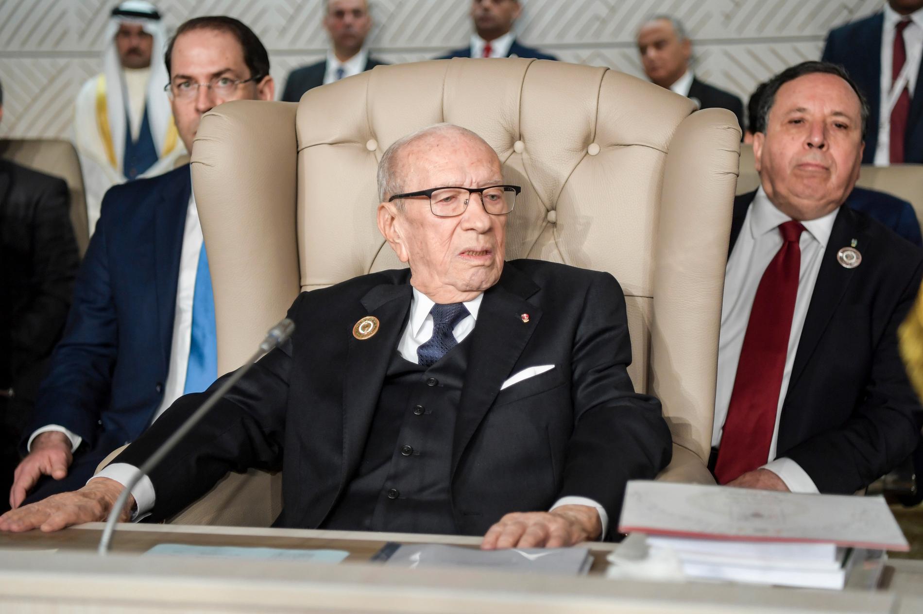 Tunisiens president Beji Caid Essebsi. Arkivbild.