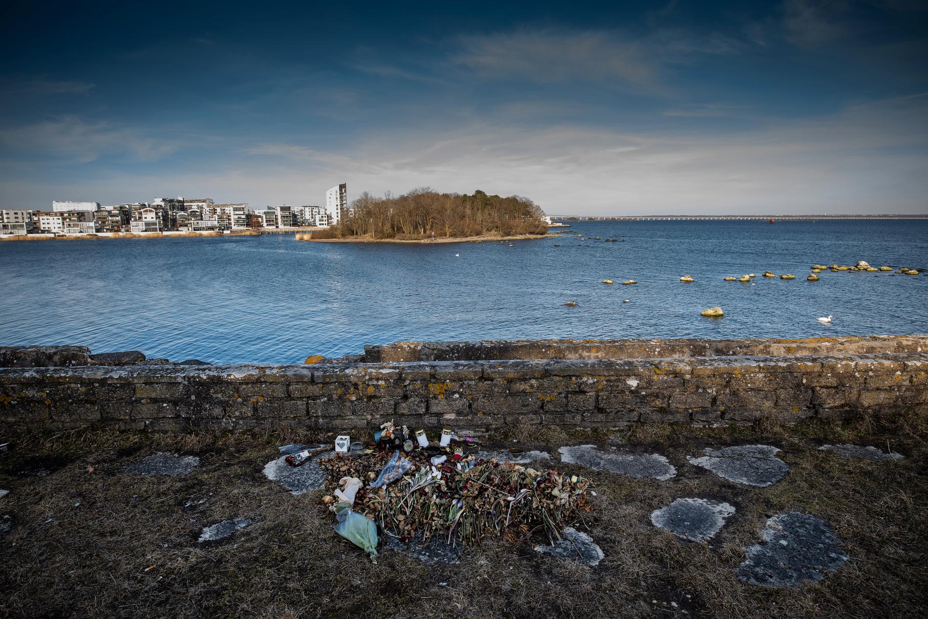 Här vid platsen som kallas Kattrumpan i Kalmar skedde  en av den senaste tidens dödsskjutningar. 
