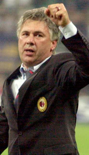 Milans tränare Carlo Ancelotti.