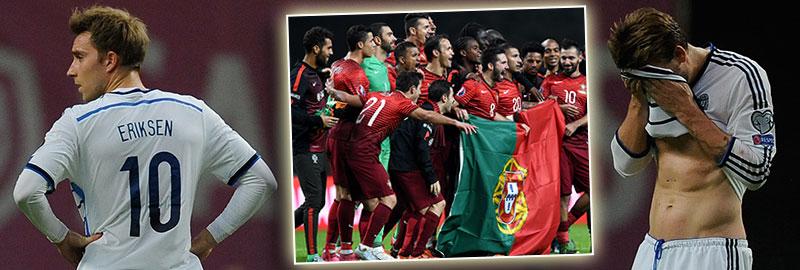 Portugal besegrade Danmark med 1-0 och är klart för EM.