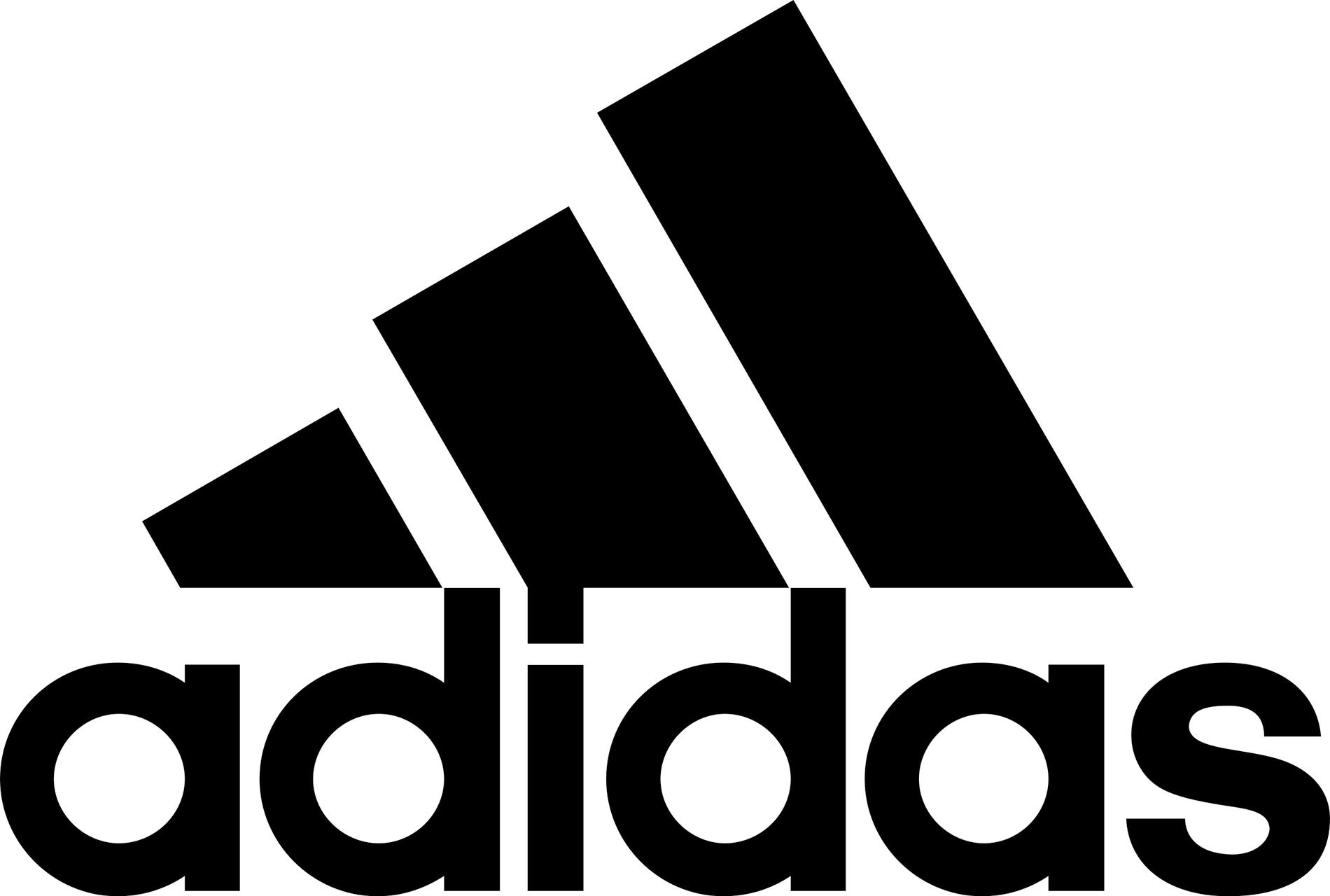 Adidas logga med tre streck