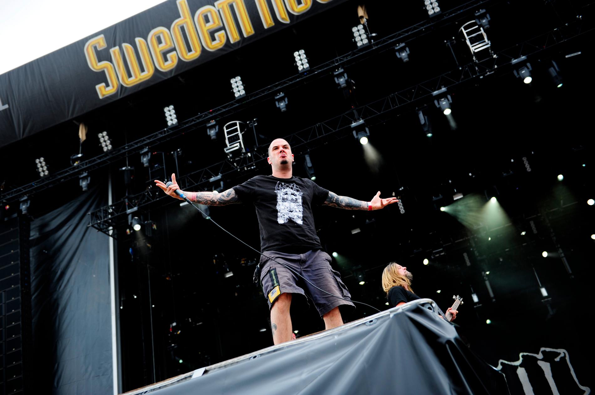 Phil Anselmo på Sweden Rock Festival 2011, då med bandet Down.