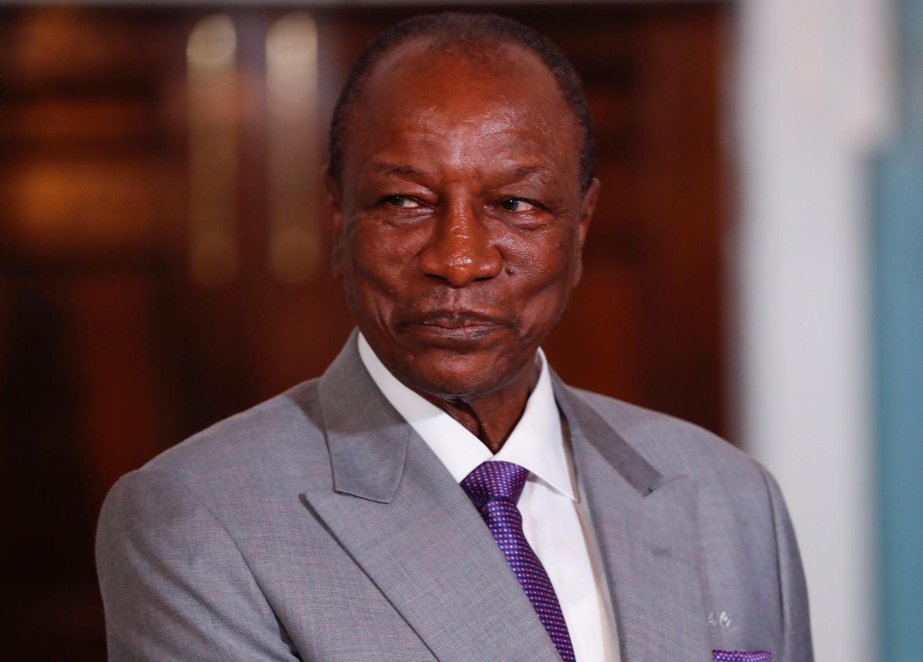 Guineas president Alpha Conde har antagit en ny grundlag. Arkivbild.