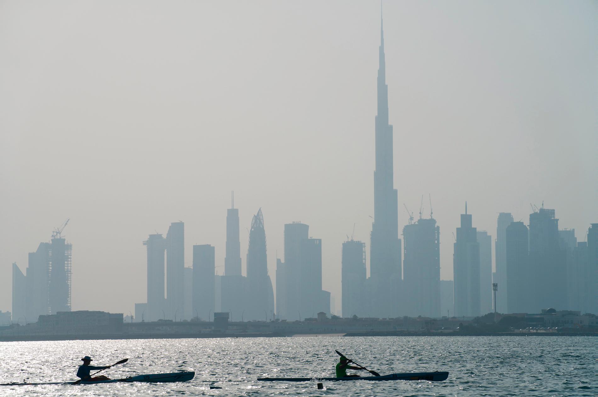 Dubais skyline. Arkivbild.