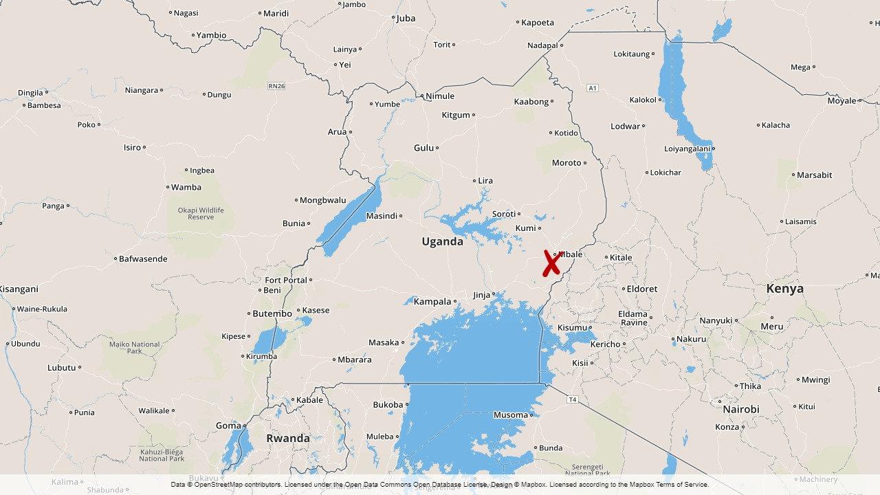Fem människor befaras döda och över 100 saknas efter ett jordskred i Bududa i Uganda.