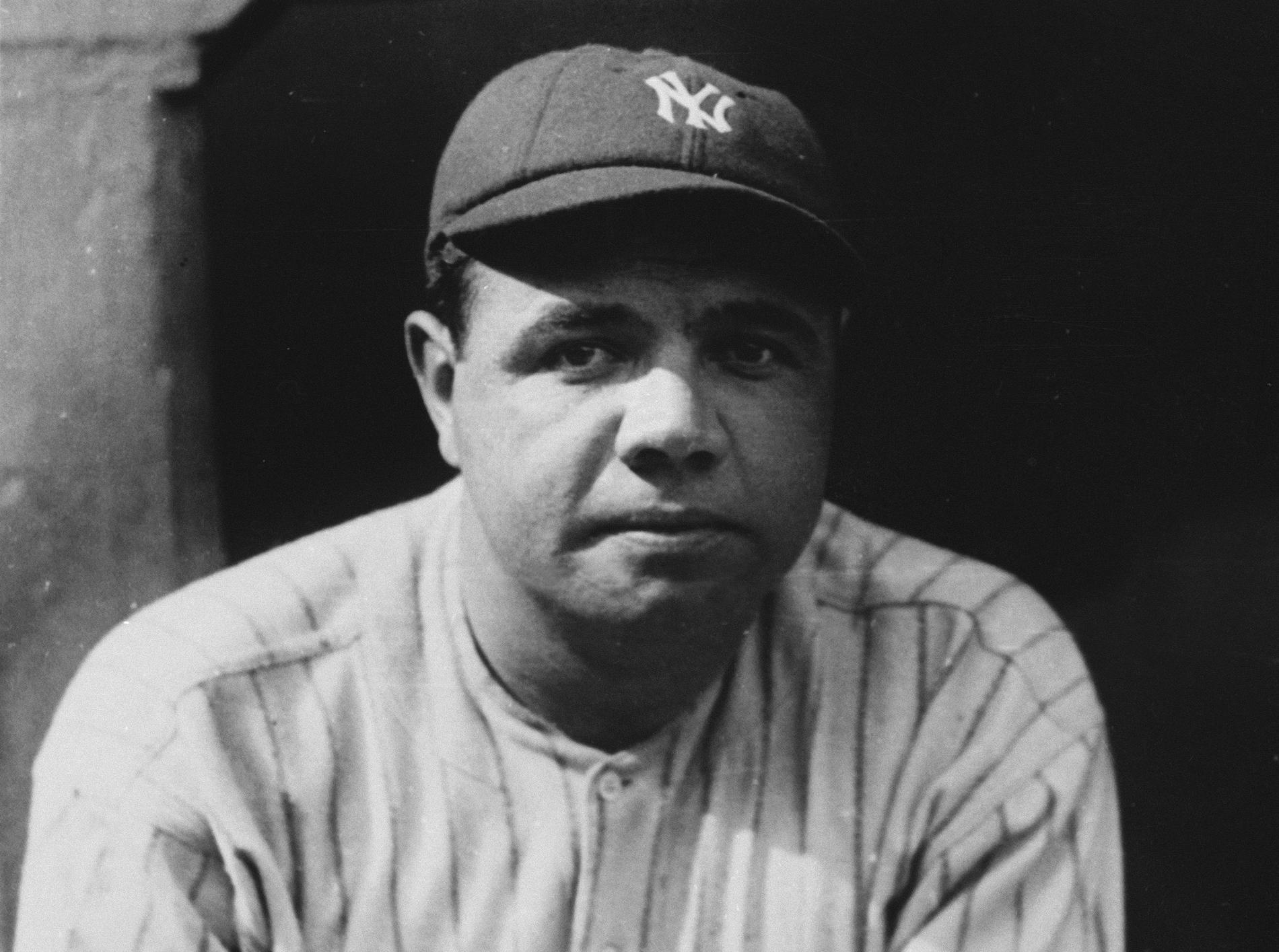 Babe Ruth när han spelade för New York Yankees 1923.