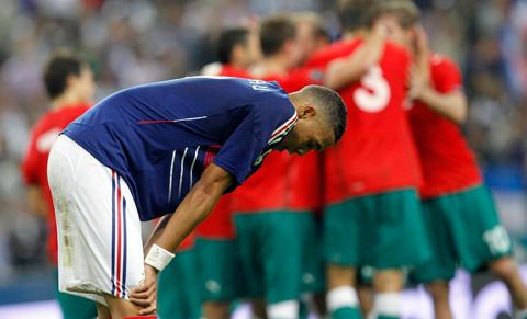 Frankrike förlorade sensationellt mot Vitryssland.