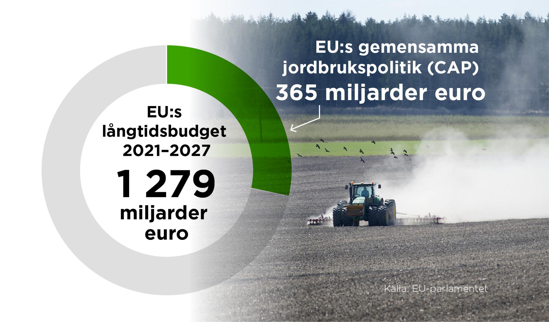Den långsiktiga finansieringen av jordbrukspolitiken bestäms i EU:s långtidsbudget.
