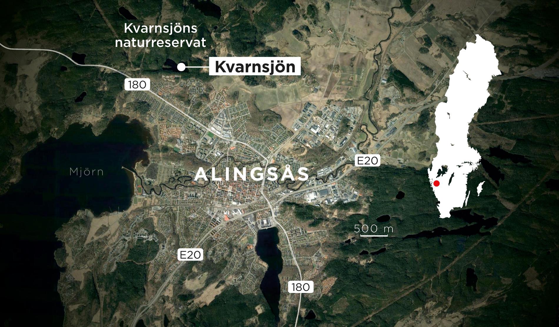 Dramat inträffade i utkanten av Alingsås.