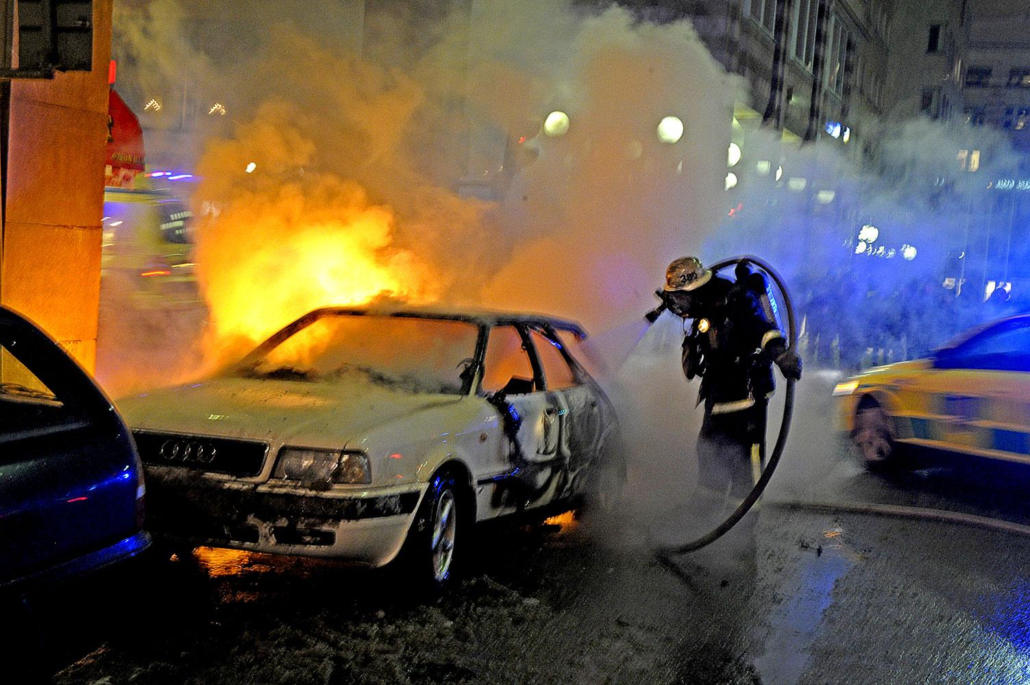 Taimour Abdulwahabs bil som exploderade strax före hans misslyckade självmordsdåd.