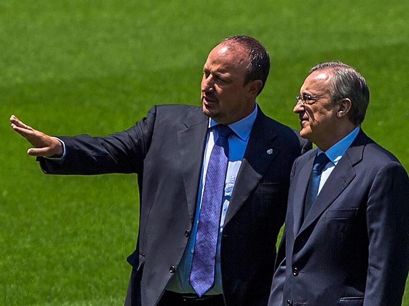Florentino Perez och Rafa Benitez.