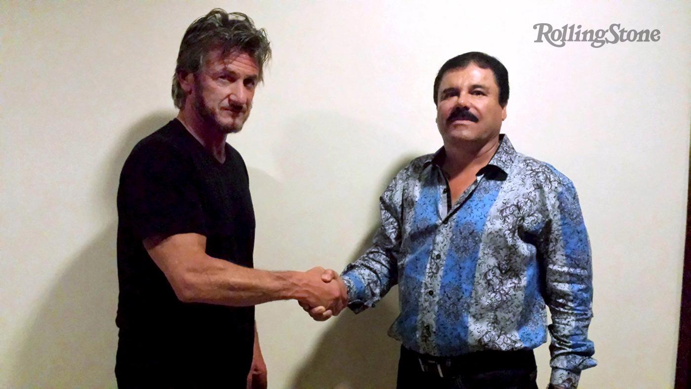 Skådespelaren Sean Penn intervjuar Joaquin "Chapo" Guzman i Mexiko.