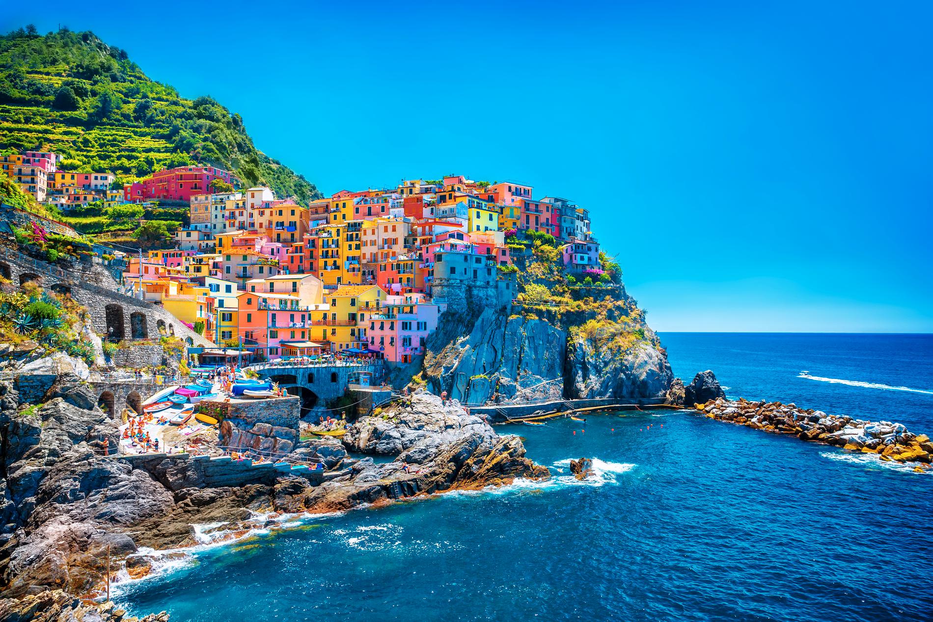 Cinque Terres färgglada hus anses vara bland det vackraste i Italien. 