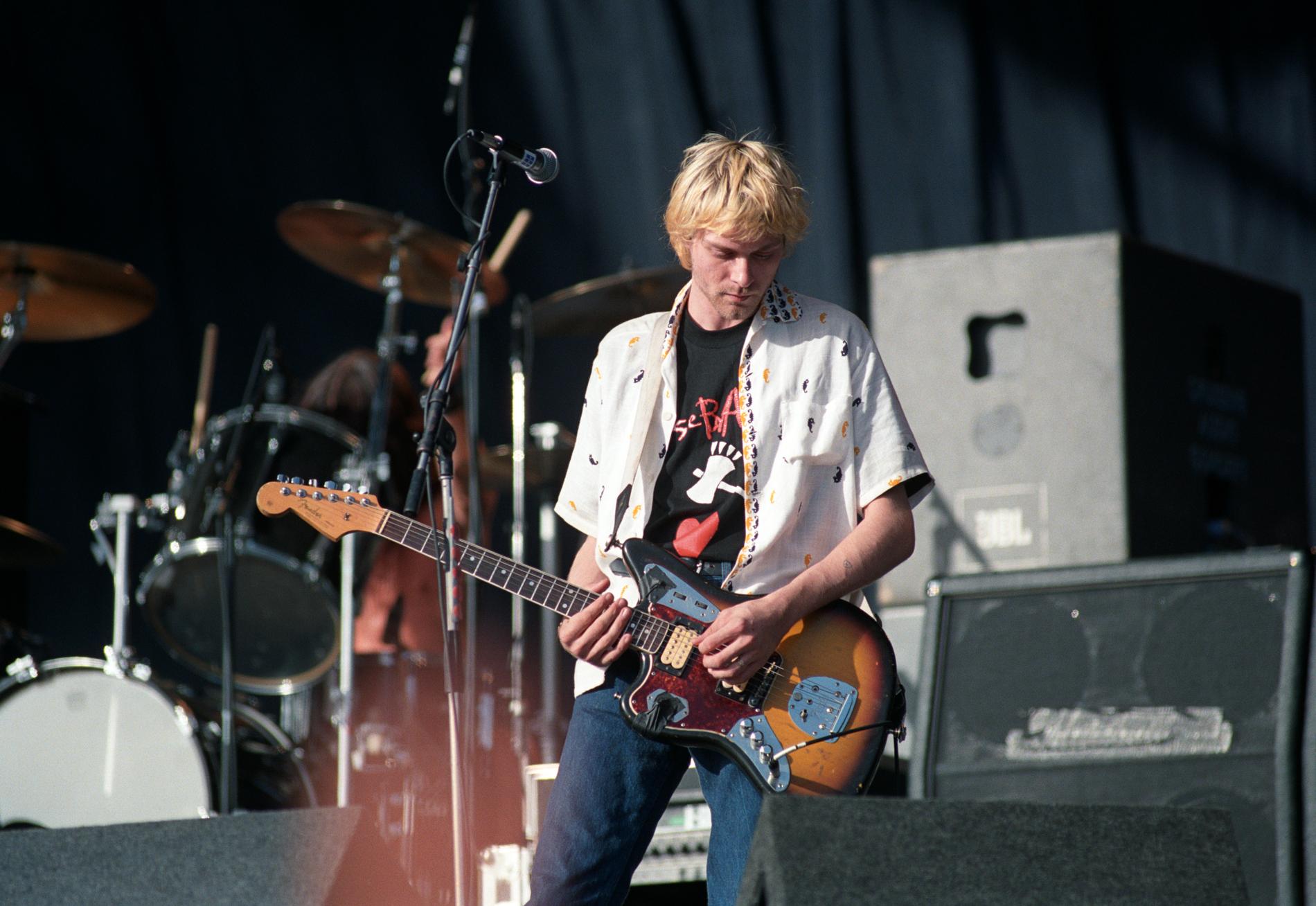 Kurt Cobain 1992. Arkivbild.