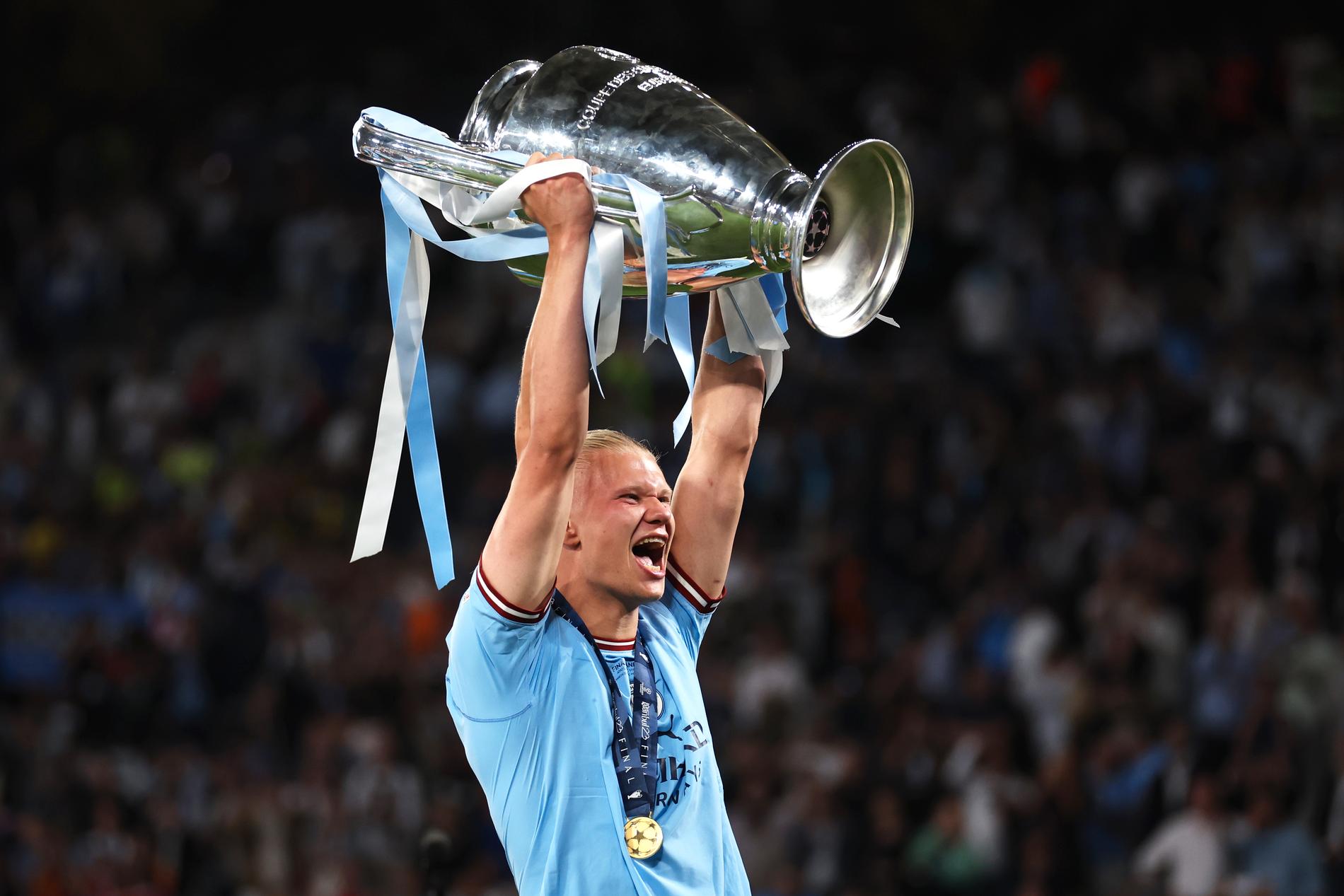 Erling Haaland och Manchester City vann Champions League förra säsongen. 