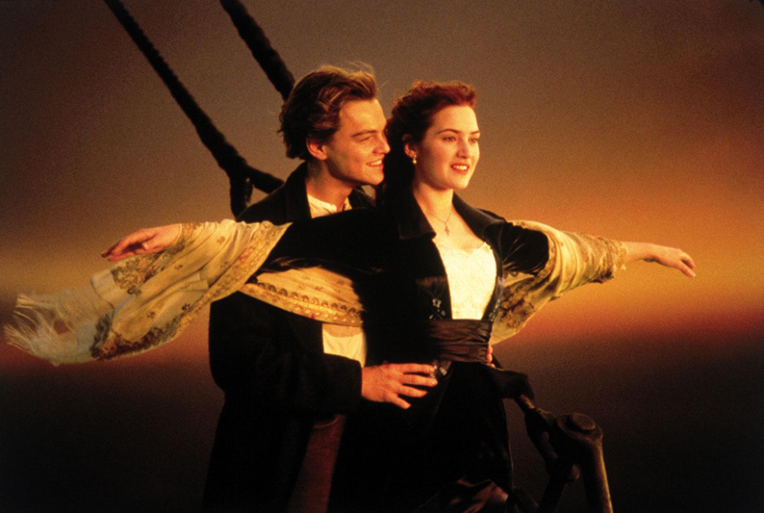 Leonardo DiCapario och Kate Winslet i ”Titanic”.