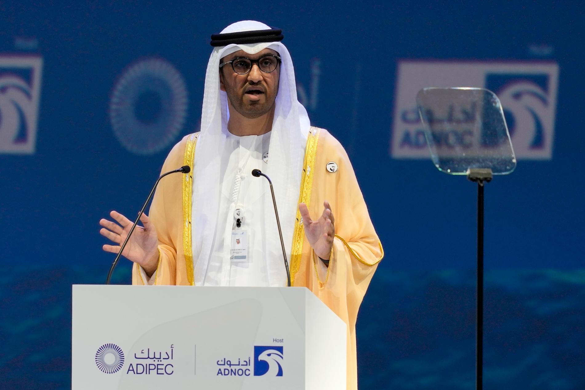 Ahmed al-Jaber är sultan och chef för Förenade arabemiratens statliga oljebolag Adnoc.