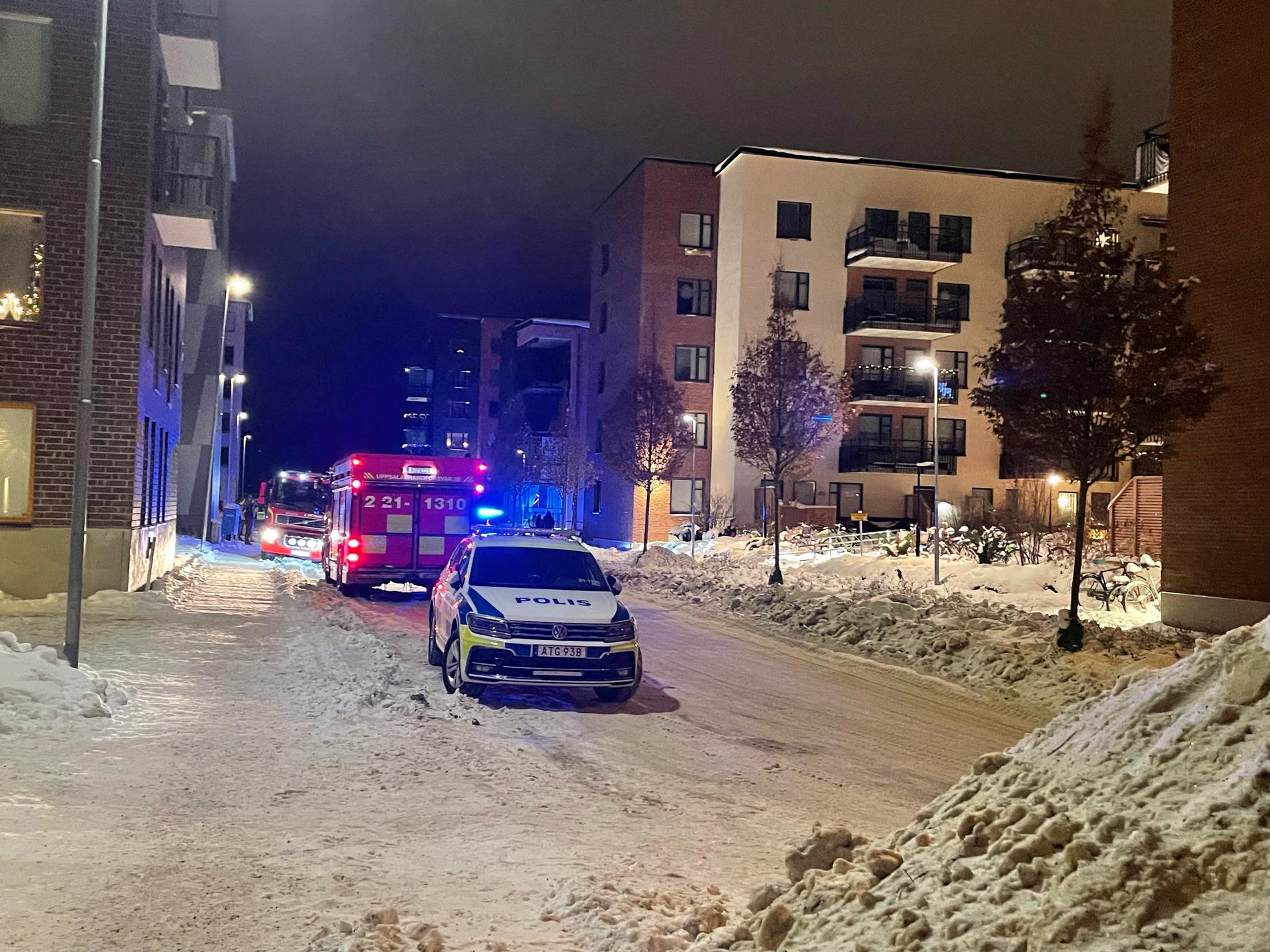 Sprängning utanför bostadsområde i Uppsala
