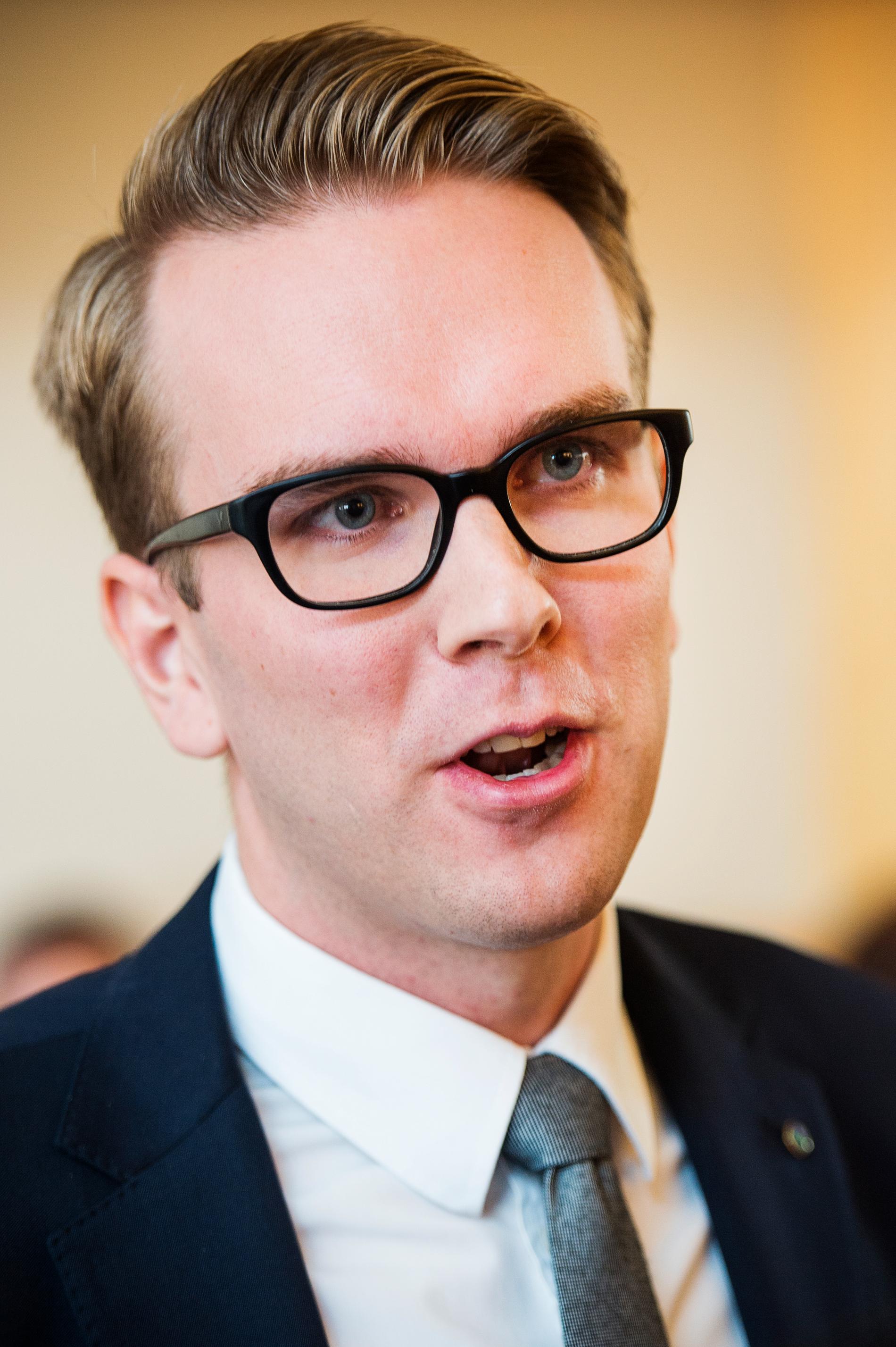 Andreas Carlson (KD), vice ordförande i riksdagens justitieutskott. 
