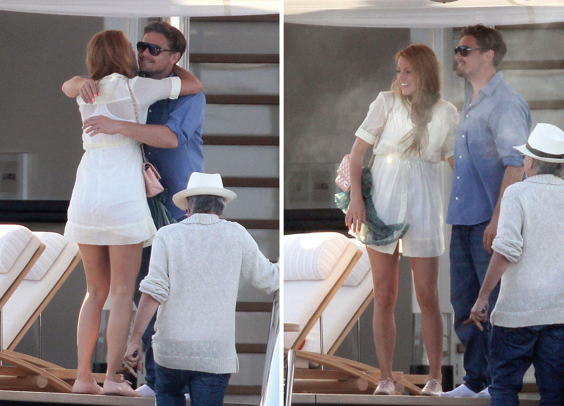 ”Såg ut som ett par” Leonardo DiCaprio och Blake Lively umgicks med Steven Spieldberg på en lyxyacht i Cannes.
