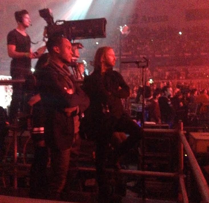 David Guetta på Aviciis konsert i Stockholm.