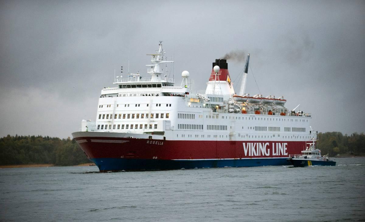 Viking Lines M/S Rosella vid ett annat tillfälle.