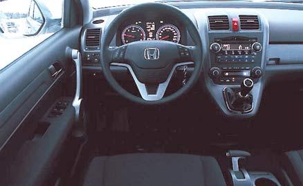 Närmast perfekt körställning i Honda CR-V och fin känsla i styrningen.
