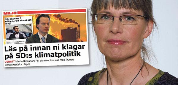 MP:s Stina Bergström svarar Martin Kinnunen, SD.