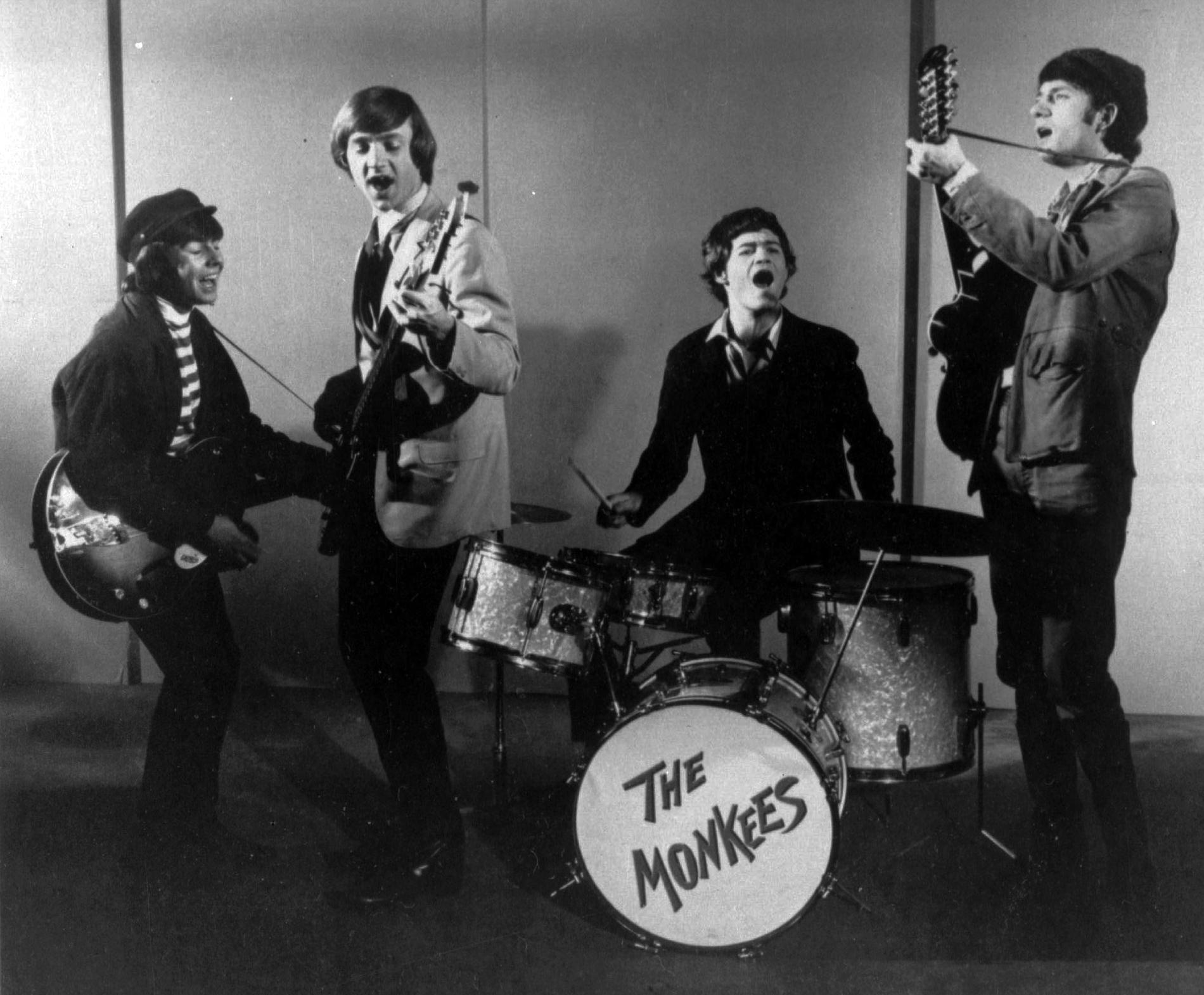 The Monkees 1966. Från vänster: Davy Jones, Peter Tork, Micky Dolenz and Mike Nesmith.