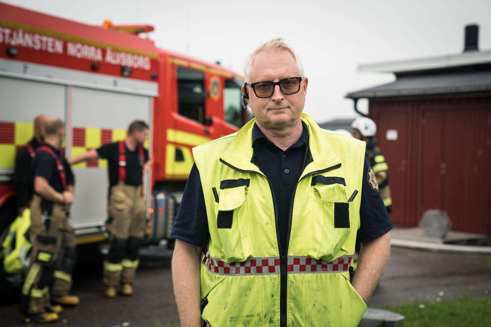 Peter Telander, stationsbefäl på Norra Älvsborgs räddningstjänst.