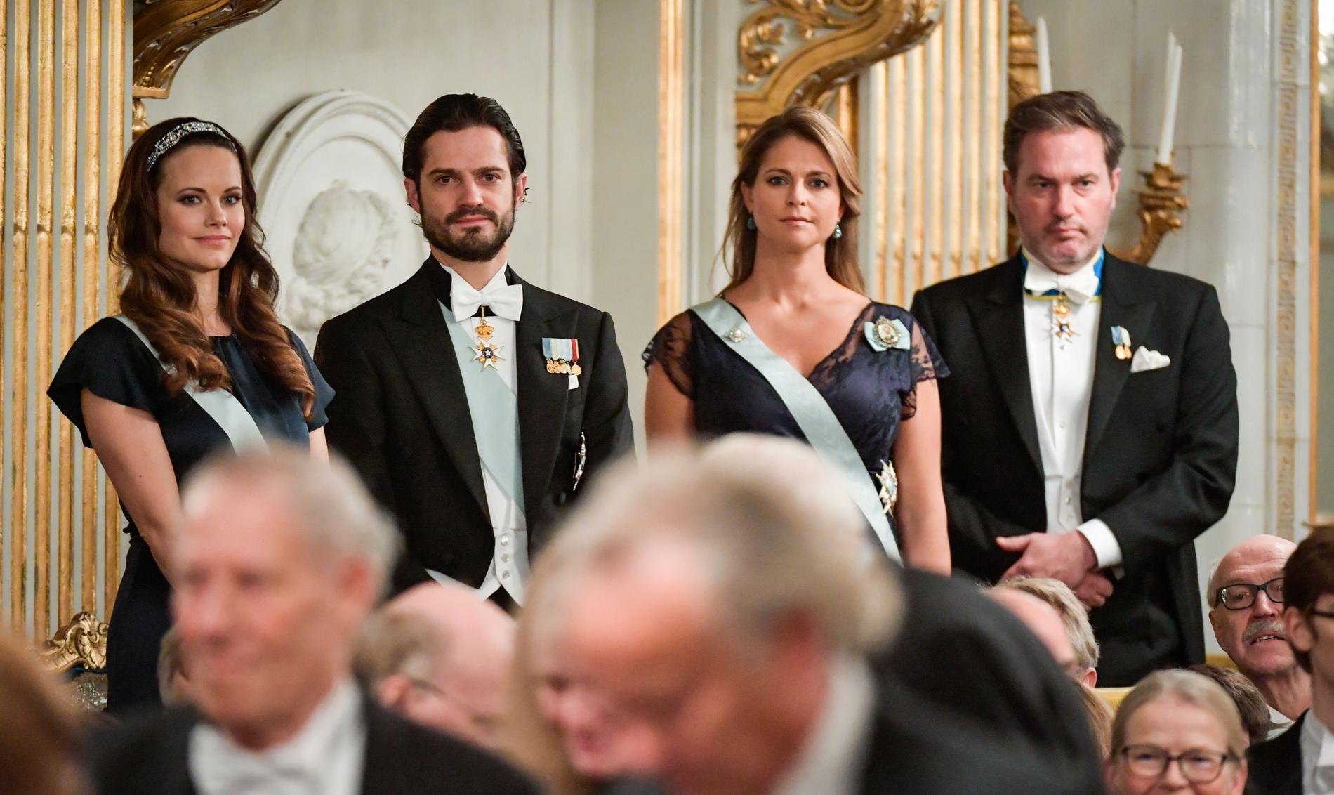 Avstår. Prinsessan Sofia, prins Carl Philip, prinsessan Madeleine och Chris O'Neill skippar alla Svenska Akademiens högtidssammankomst i år.