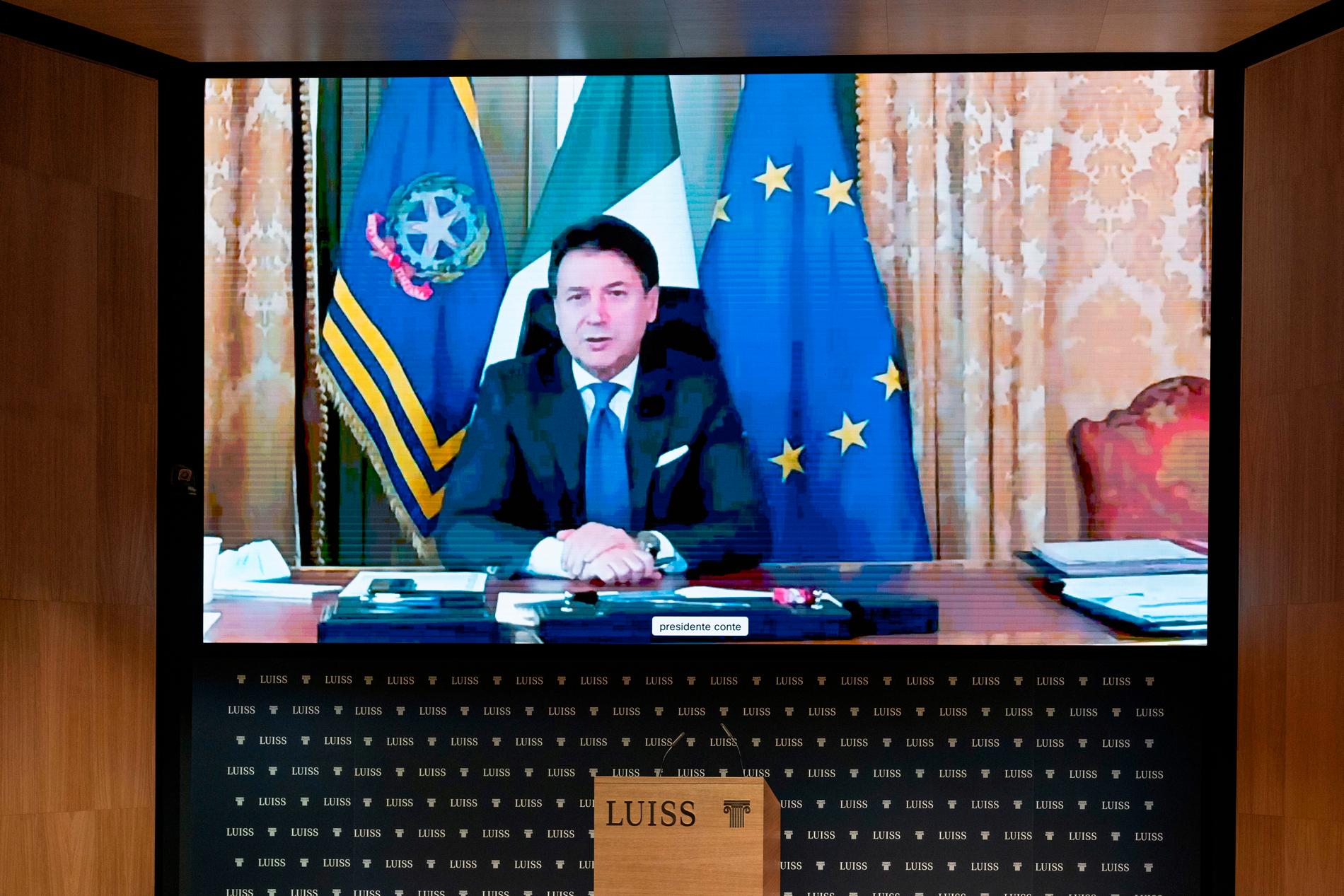 Italiens premiärminister Giuseppe Conte. Arkivbild.