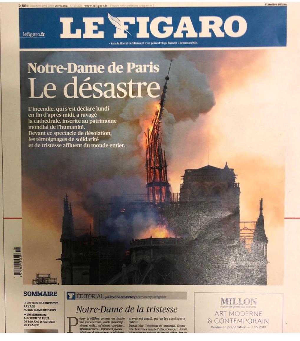 Franska tidningen Le Figaro. 