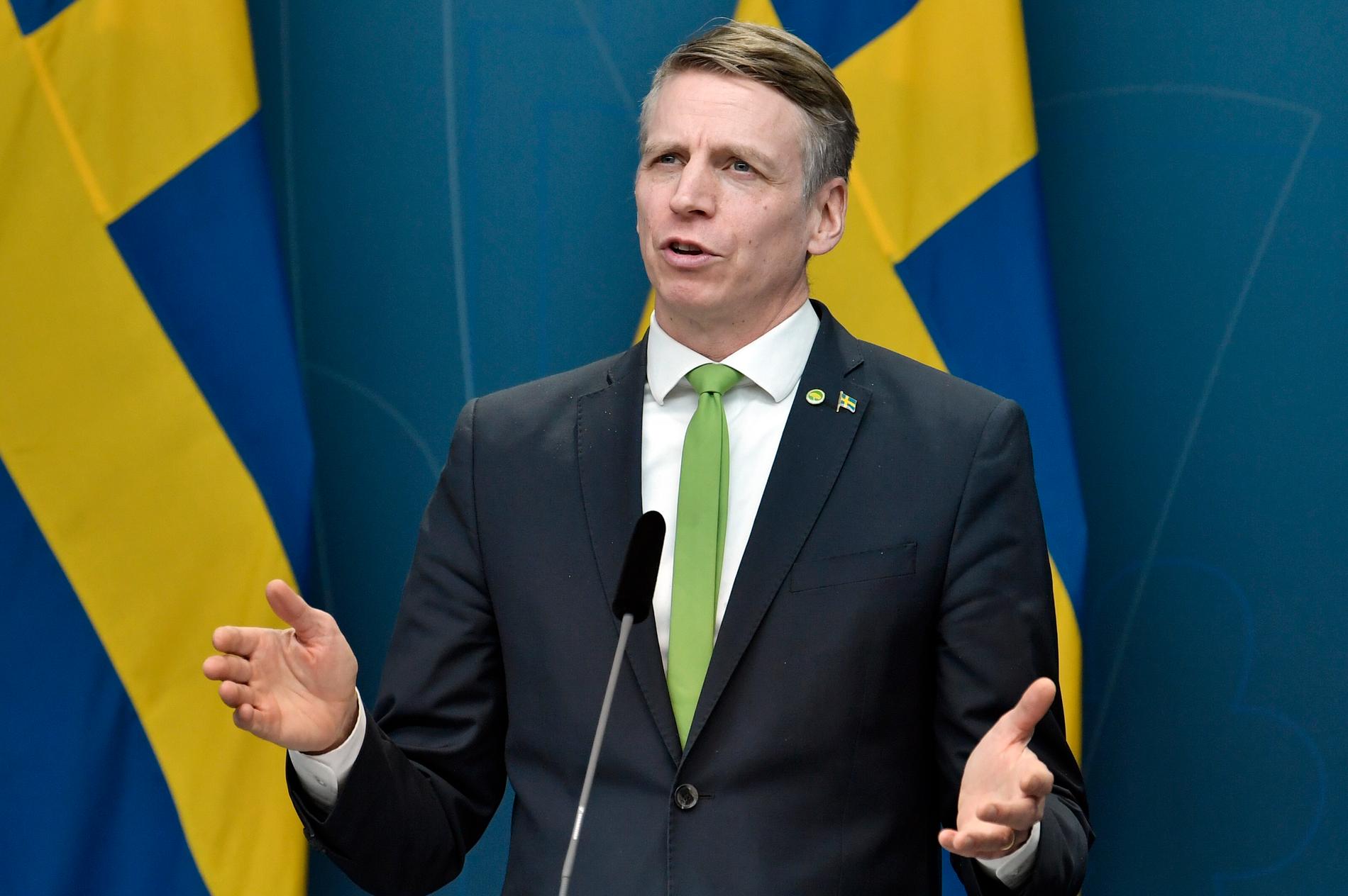 Miljö- och klimatminister Per Bolund (MP). Arkivbild.