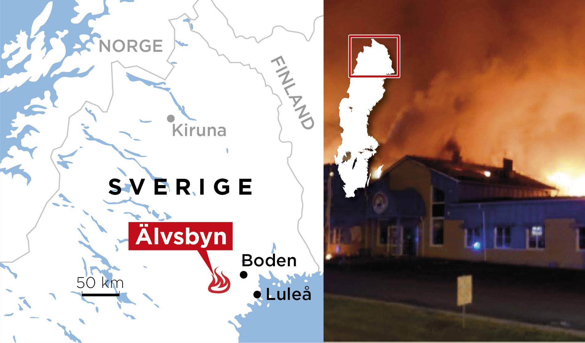 Polarbröds fabrik i Älvsbyn har totaltförstörts i en brand.
