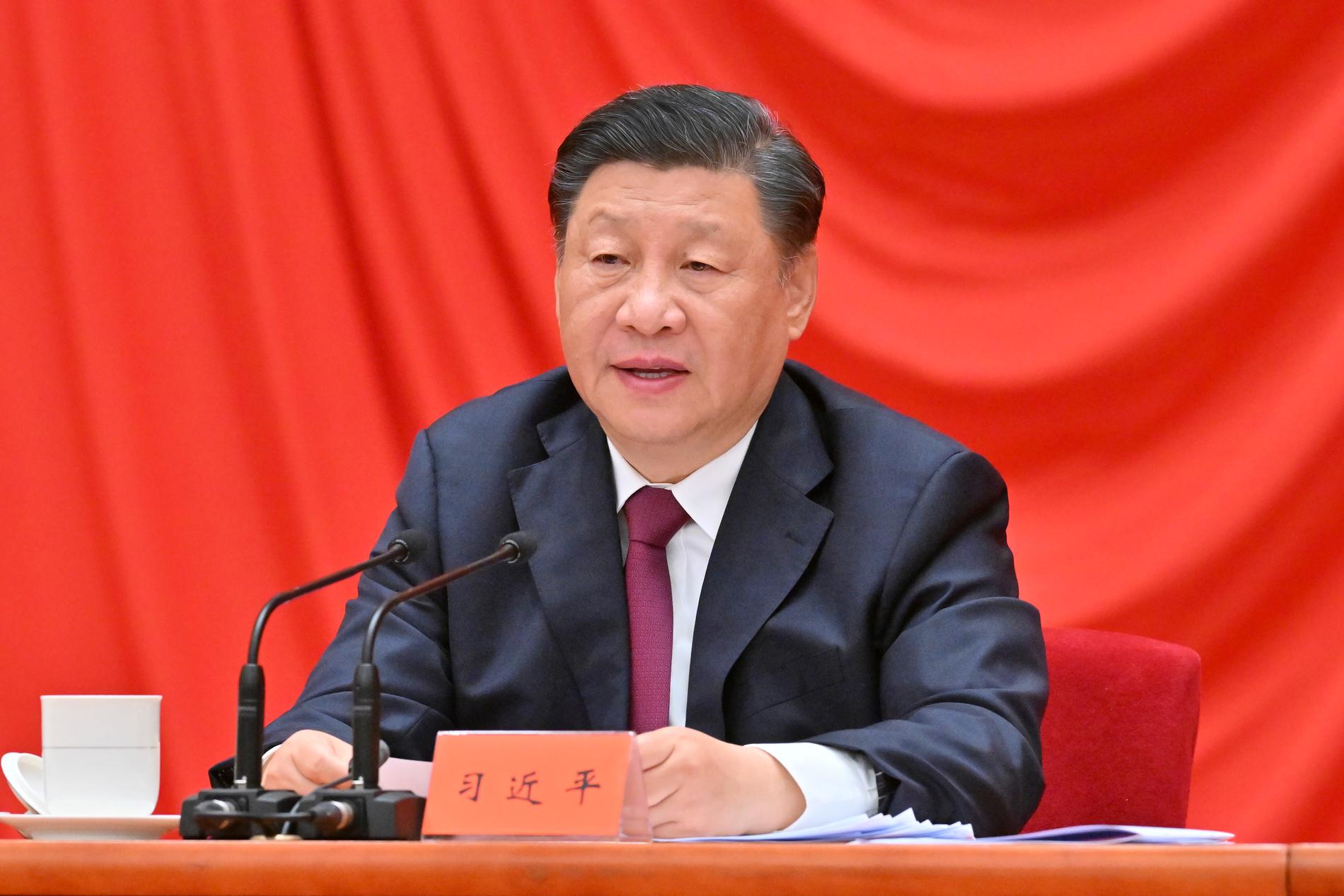 President Xi Jinping i Kina vill fylla på de strategiska lagren. Arkivbild.