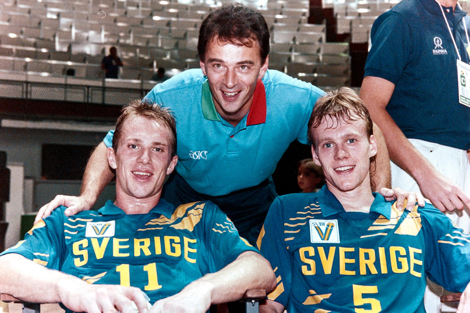 Anders Kristiansson, Bengt Gustafsson och Jan Hedengård från VM 90. 