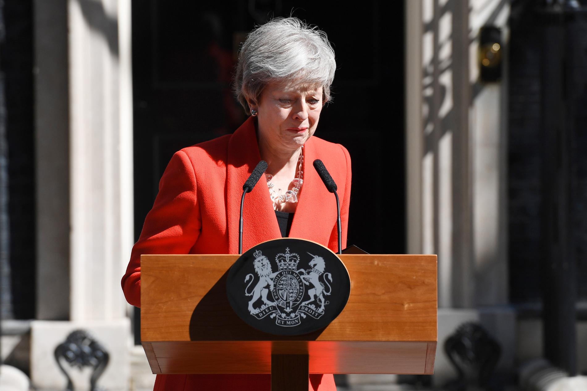 Theresa May kommer att lämna posten som partiledare den 7 juni.